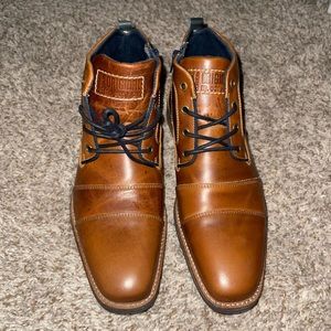 Steve Madden - Kramerr Tan Leather Boots - Mens